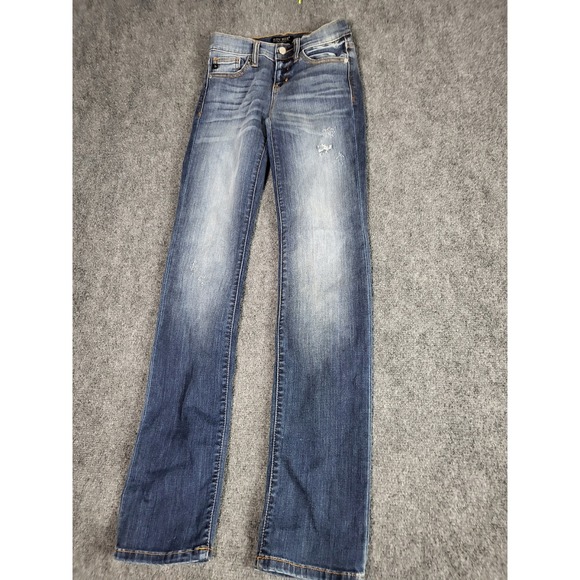 Judy Blue Denim - Judy Blue Straight Fit Distressed Denim‎ Jeans Women Juniors Size 1/25 School